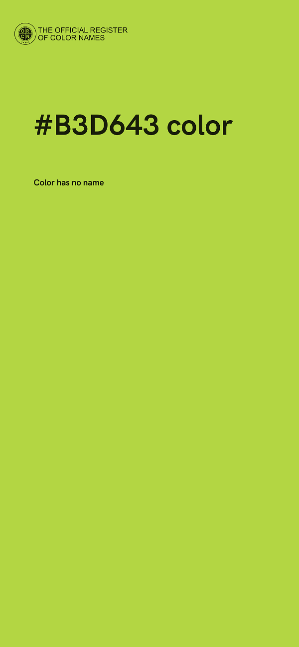 #B3D643 color image