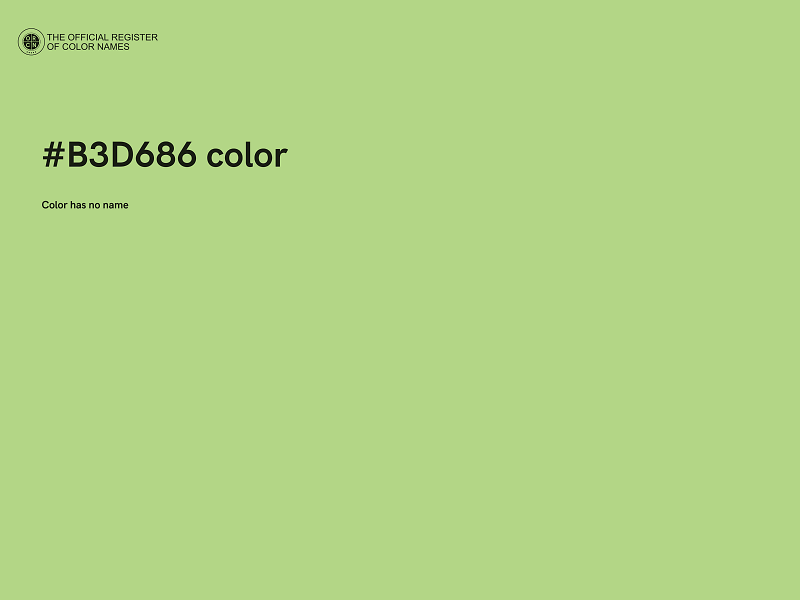 #B3D686 color image