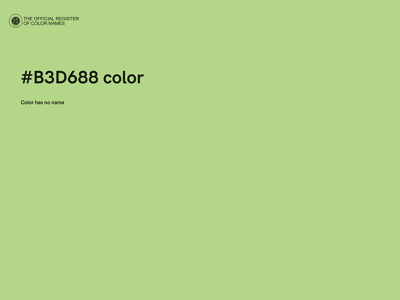 #B3D688 color image