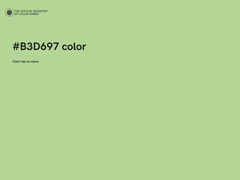 #B3D697 color image