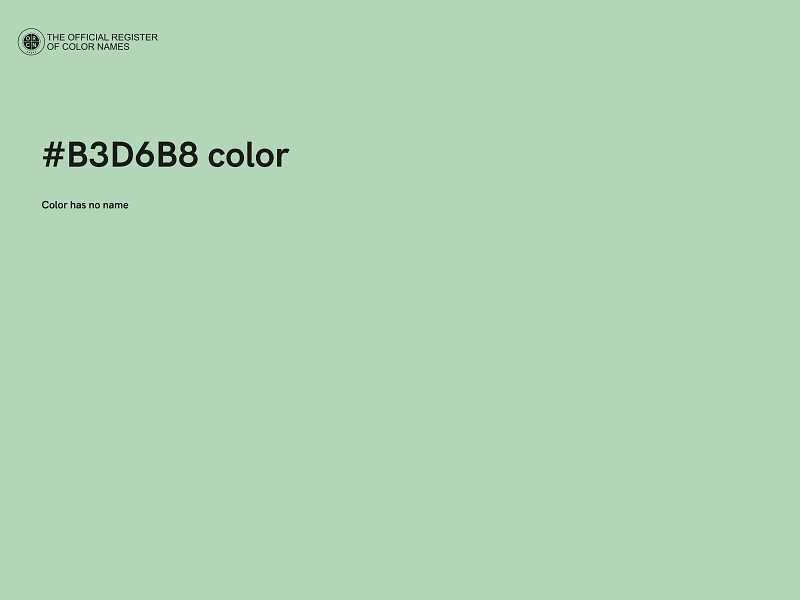 #B3D6B8 color image