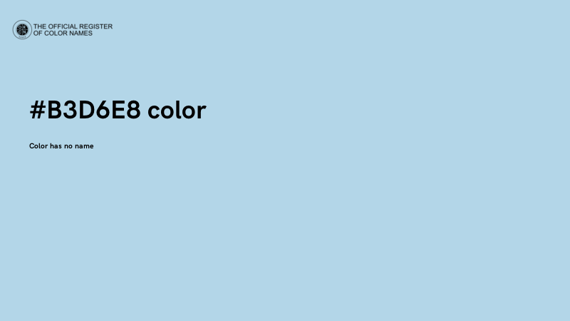 #B3D6E8 color image