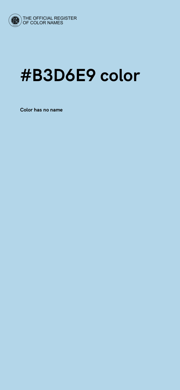 #B3D6E9 color image