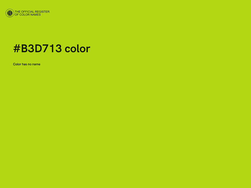 #B3D713 color image