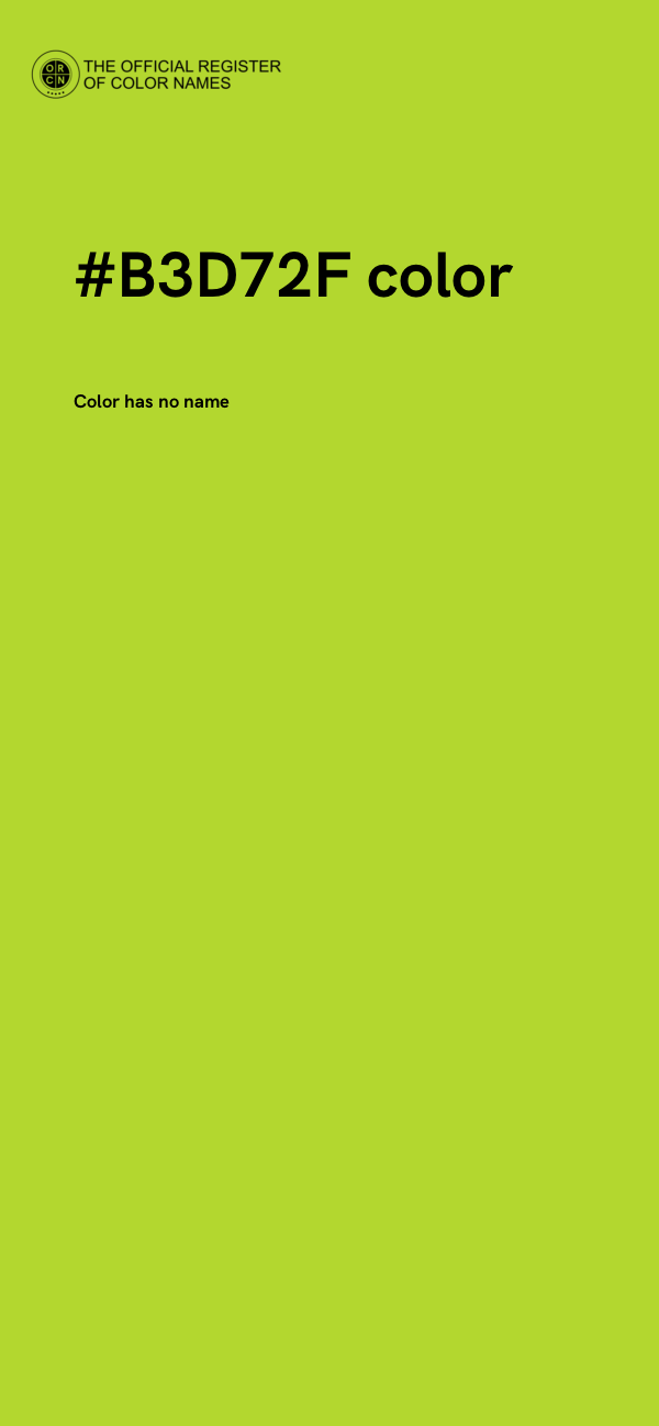 #B3D72F color image