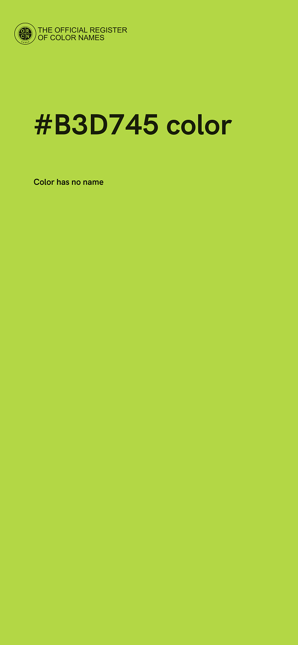 #B3D745 color image