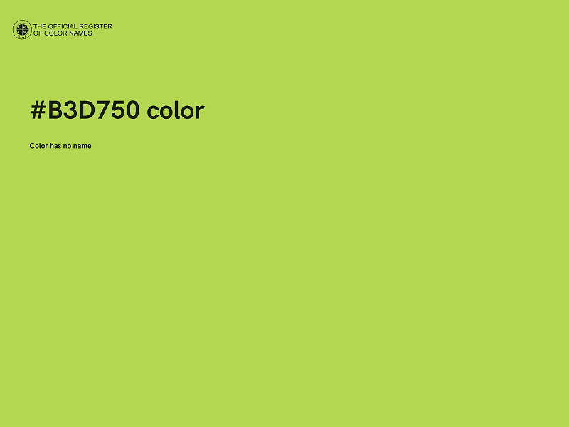 #B3D750 color image