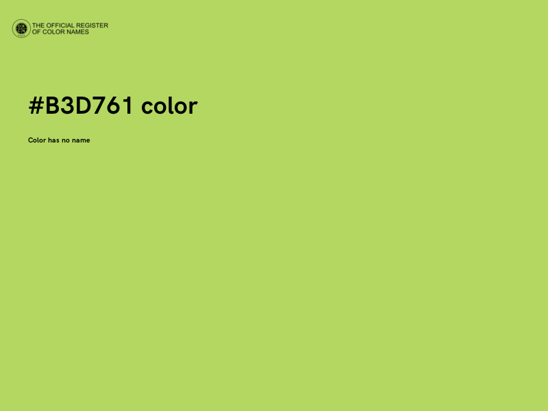 #B3D761 color image