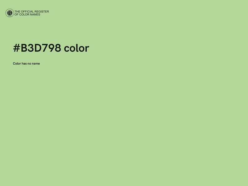 #B3D798 color image