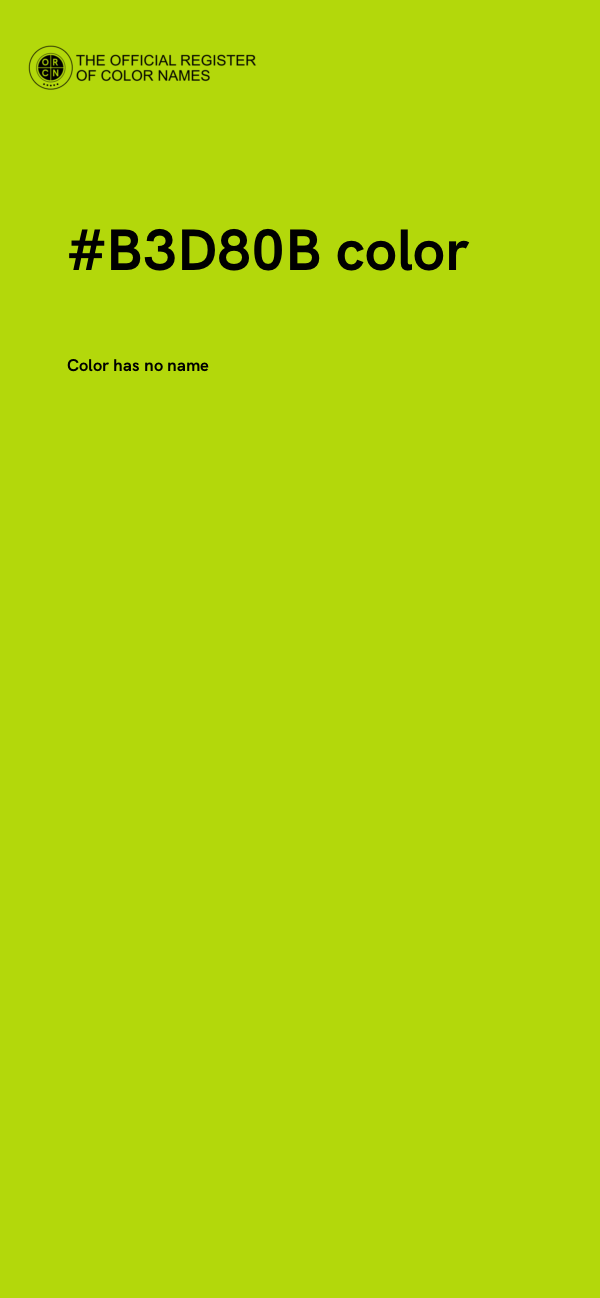 #B3D80B color image