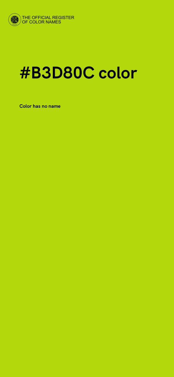 #B3D80C color image