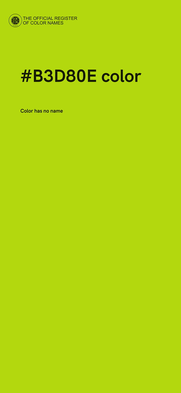 #B3D80E color image