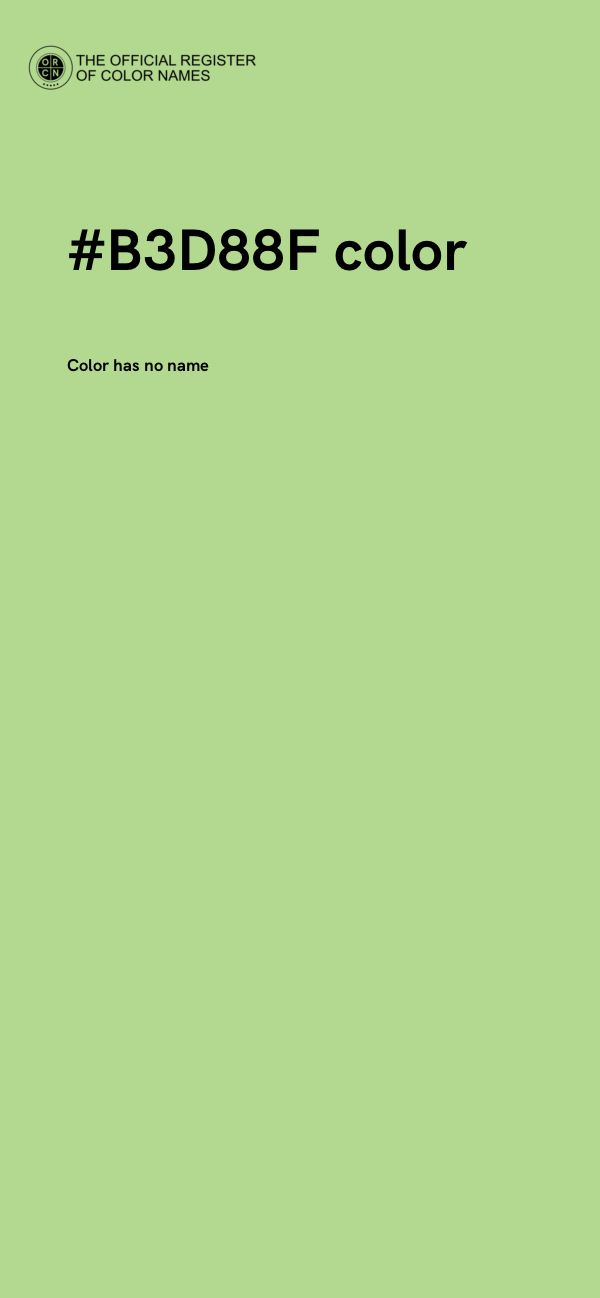 #B3D88F color image