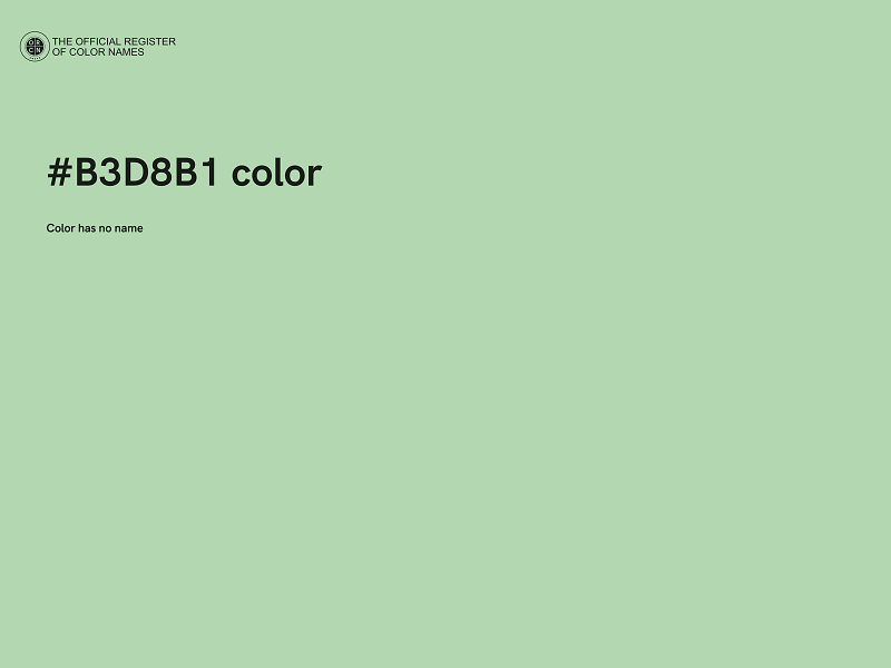 #B3D8B1 color image