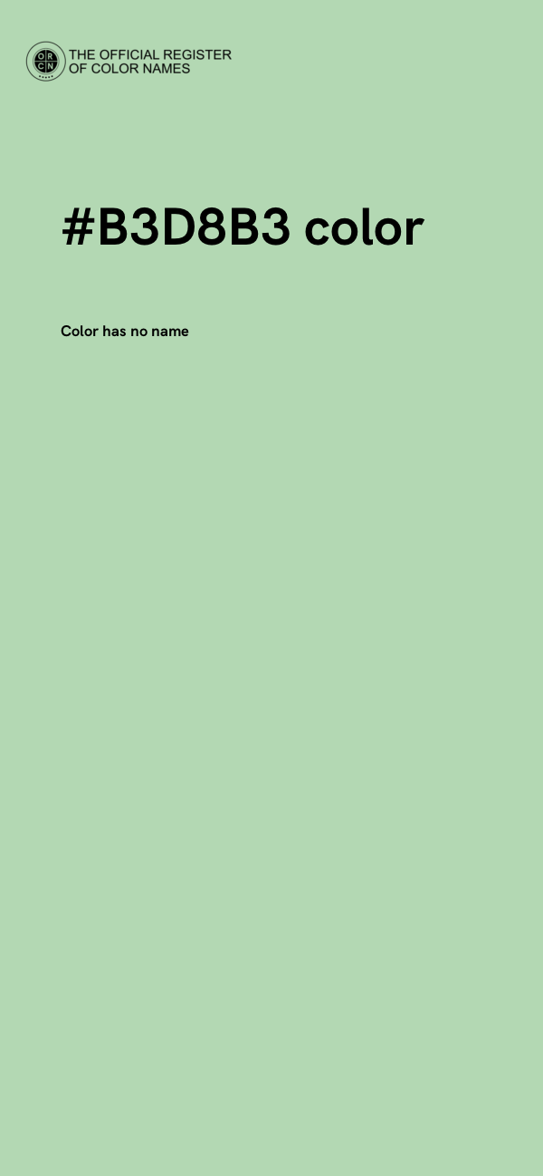 #B3D8B3 color image