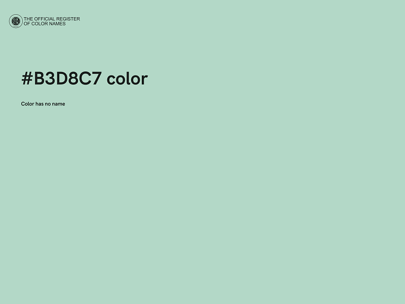 #B3D8C7 color image