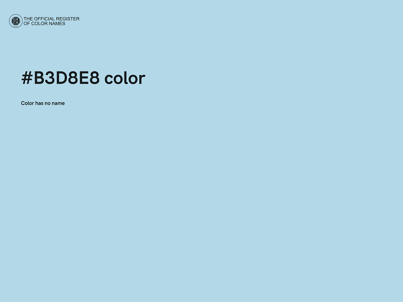 #B3D8E8 color image