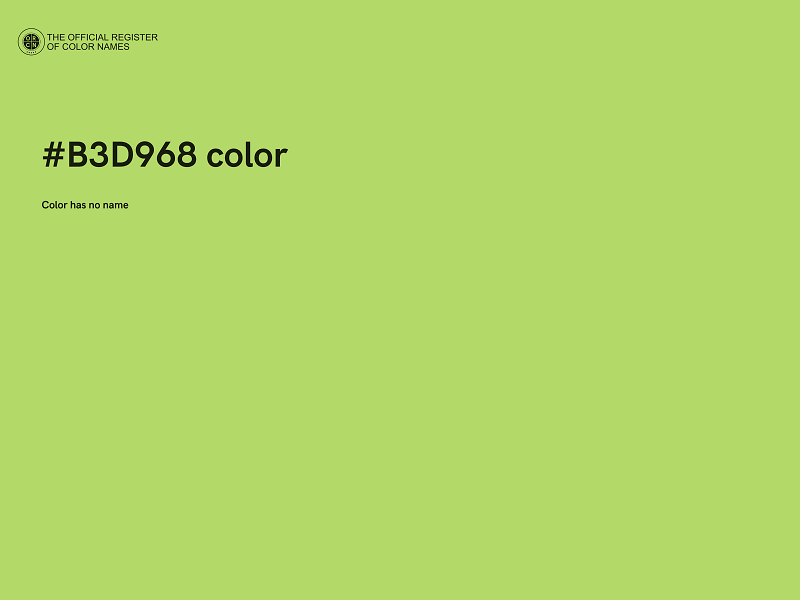 #B3D968 color image