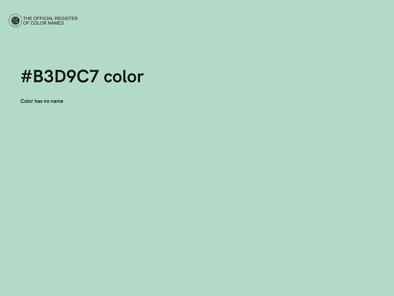#B3D9C7 color image