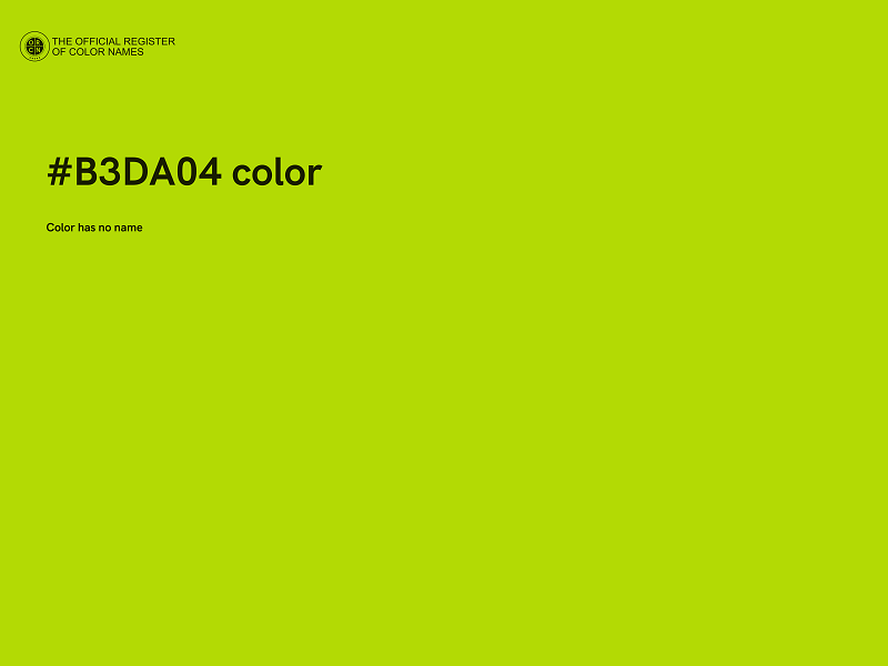 #B3DA04 color image