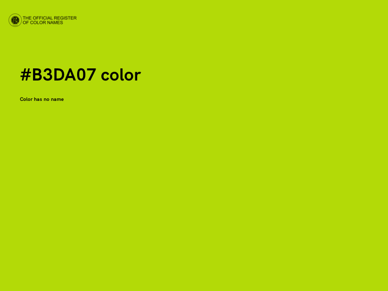 #B3DA07 color image
