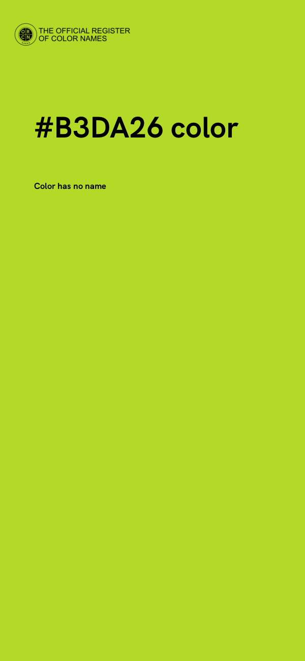 #B3DA26 color image