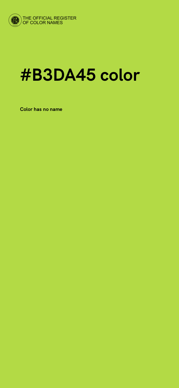 #B3DA45 color image