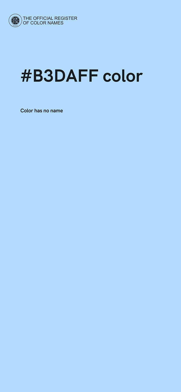 #B3DAFF color image