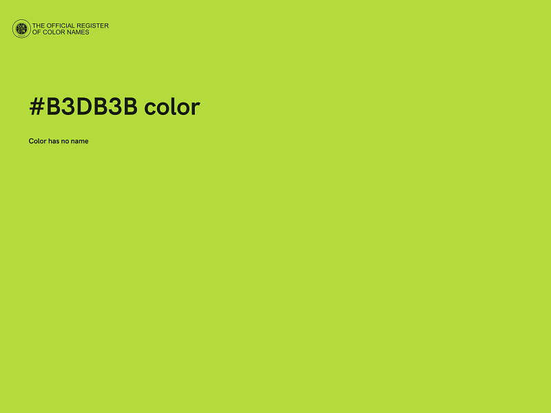 #B3DB3B color image