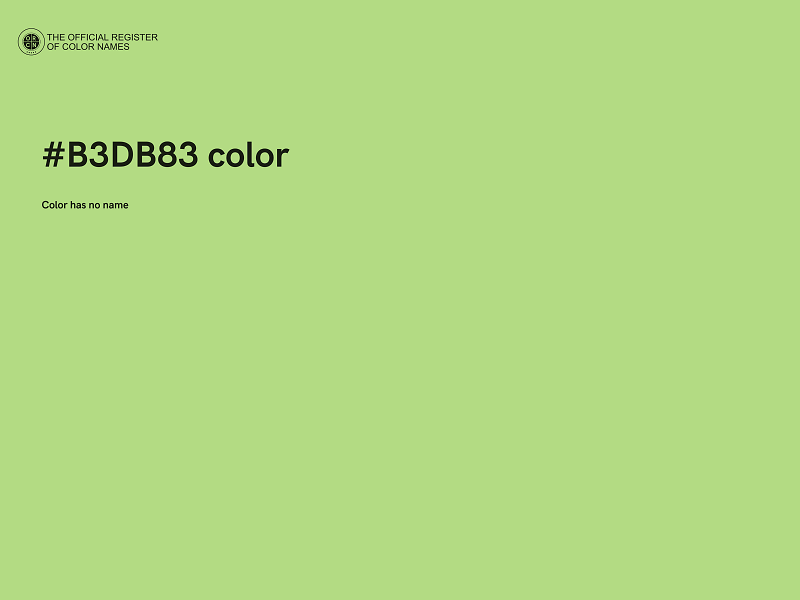 #B3DB83 color image