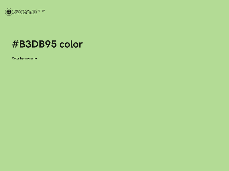 #B3DB95 color image