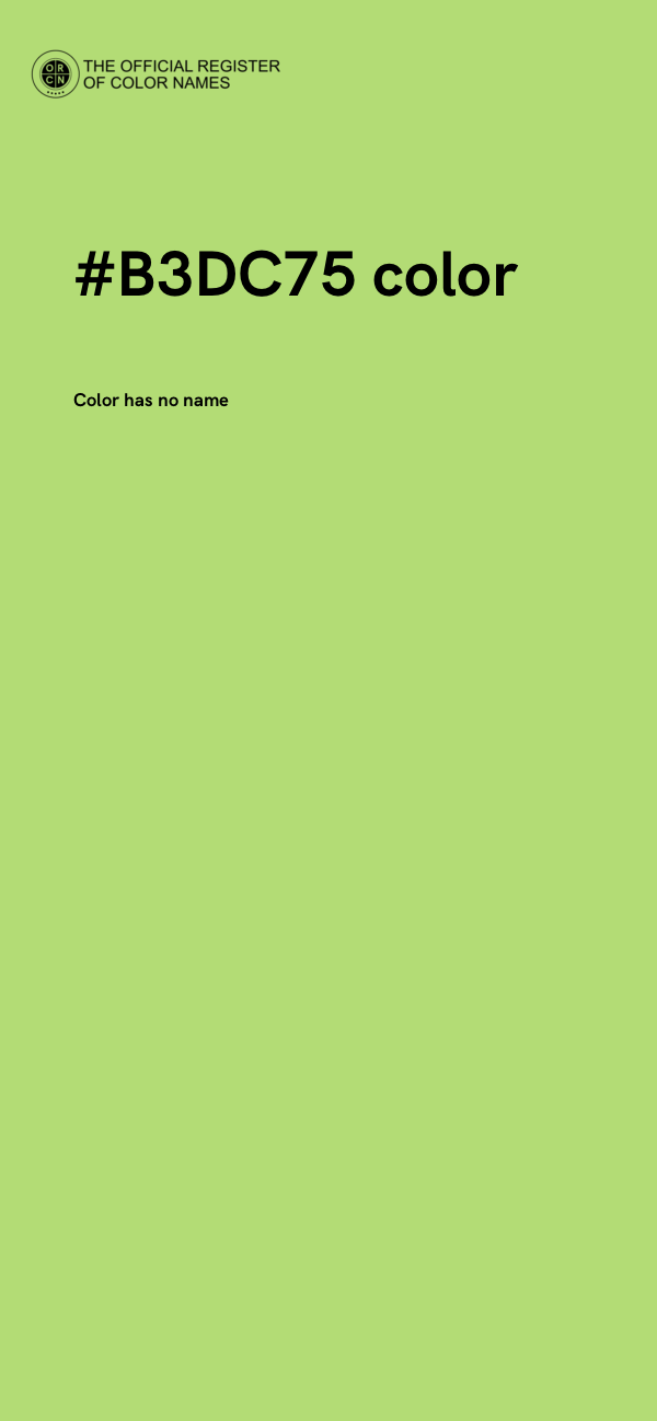 #B3DC75 color image