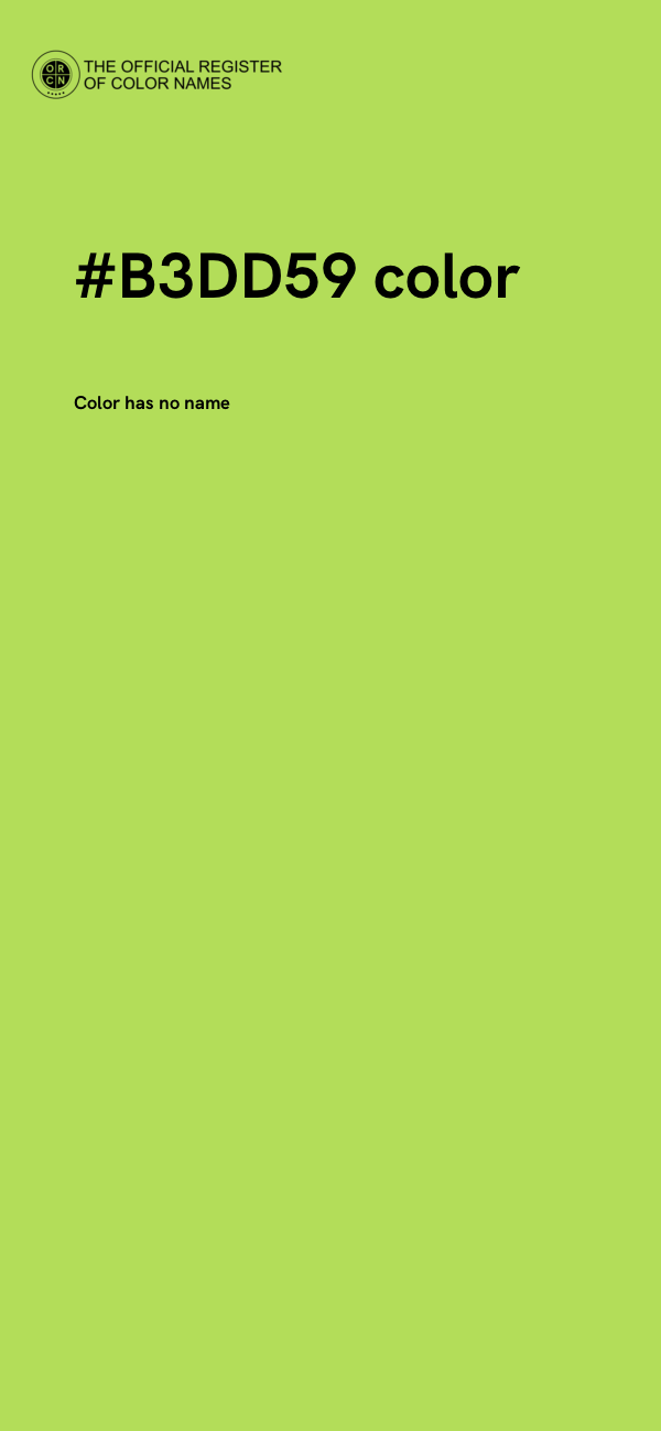 #B3DD59 color image