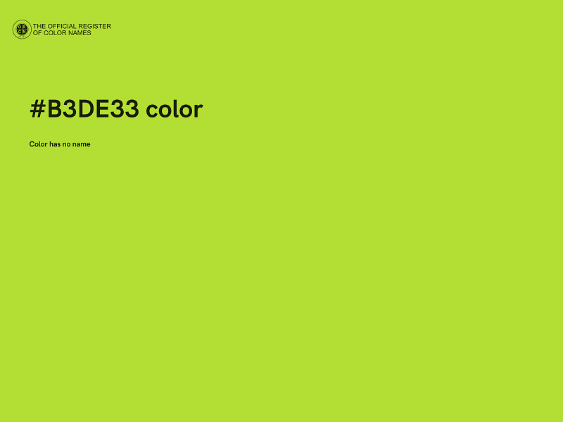 #B3DE33 color image