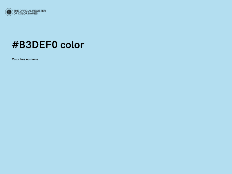 #B3DEF0 color image