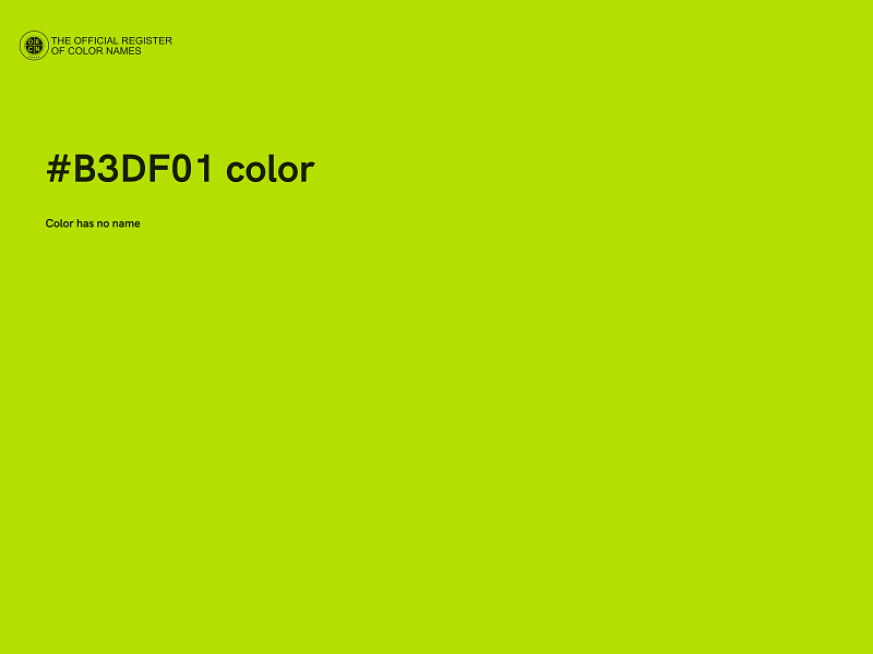 #B3DF01 color image