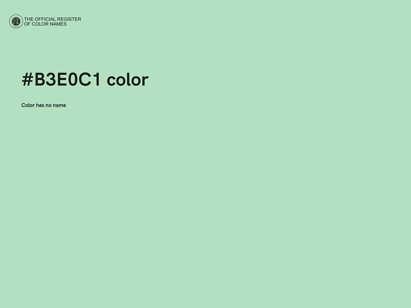 #B3E0C1 color image