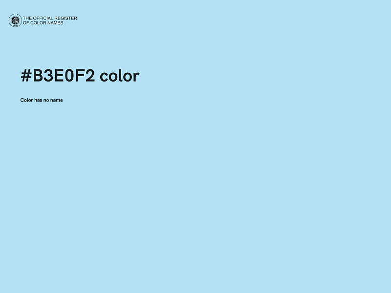 #B3E0F2 color image