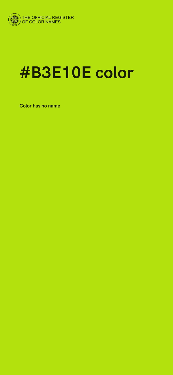 #B3E10E color image