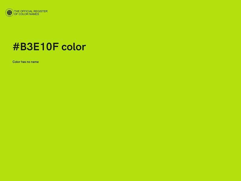 #B3E10F color image