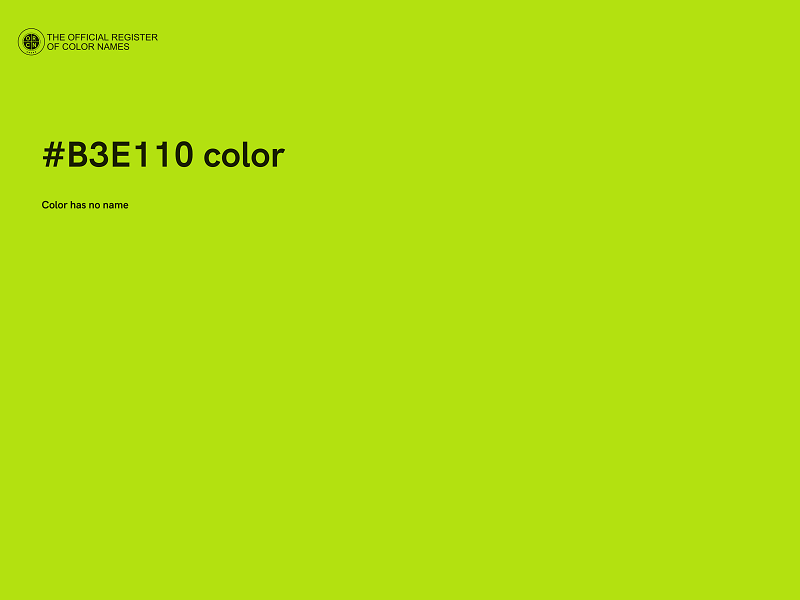 #B3E110 color image