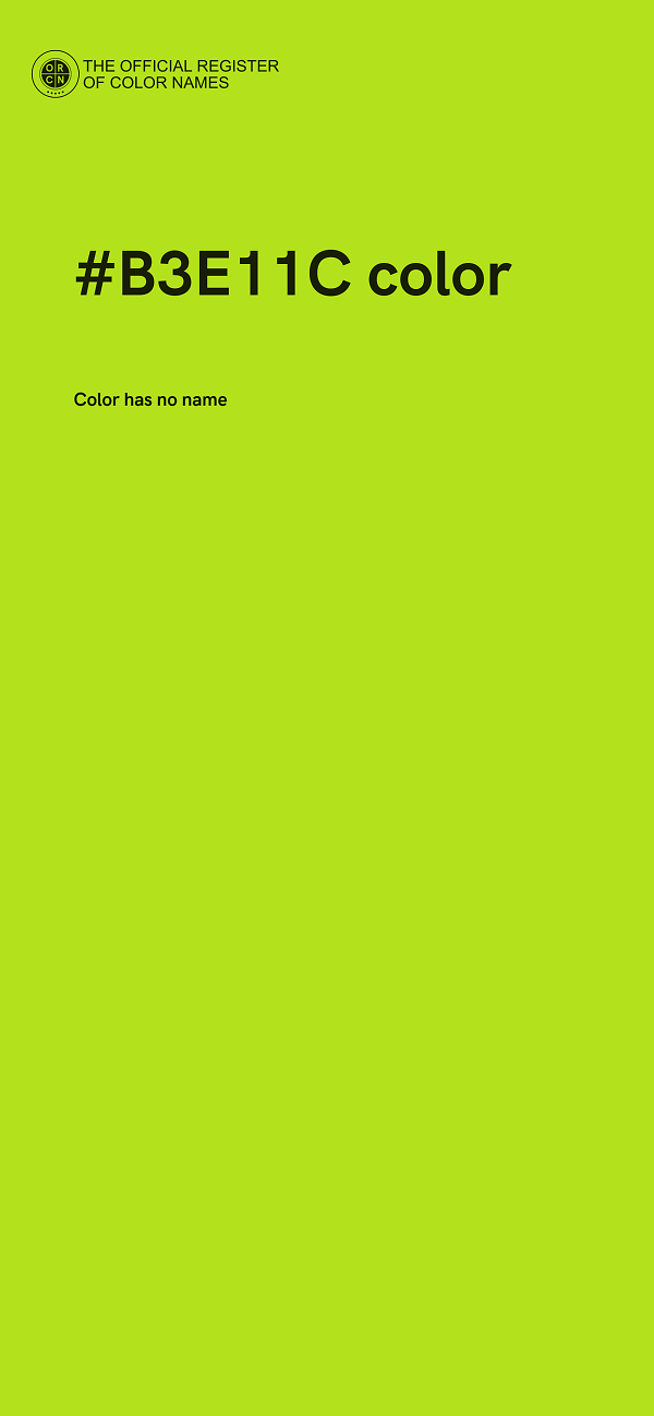 #B3E11C color image