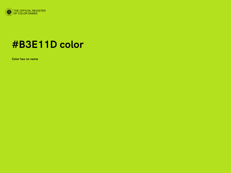 #B3E11D color image