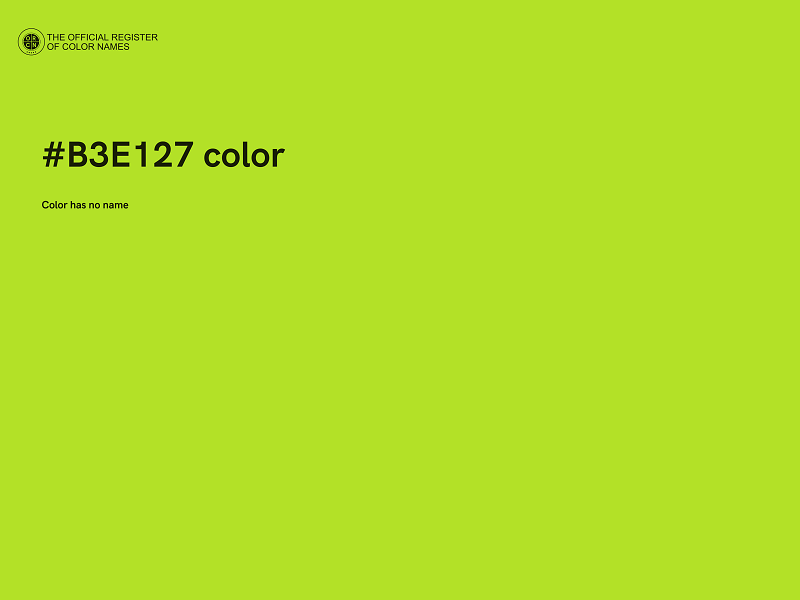 #B3E127 color image