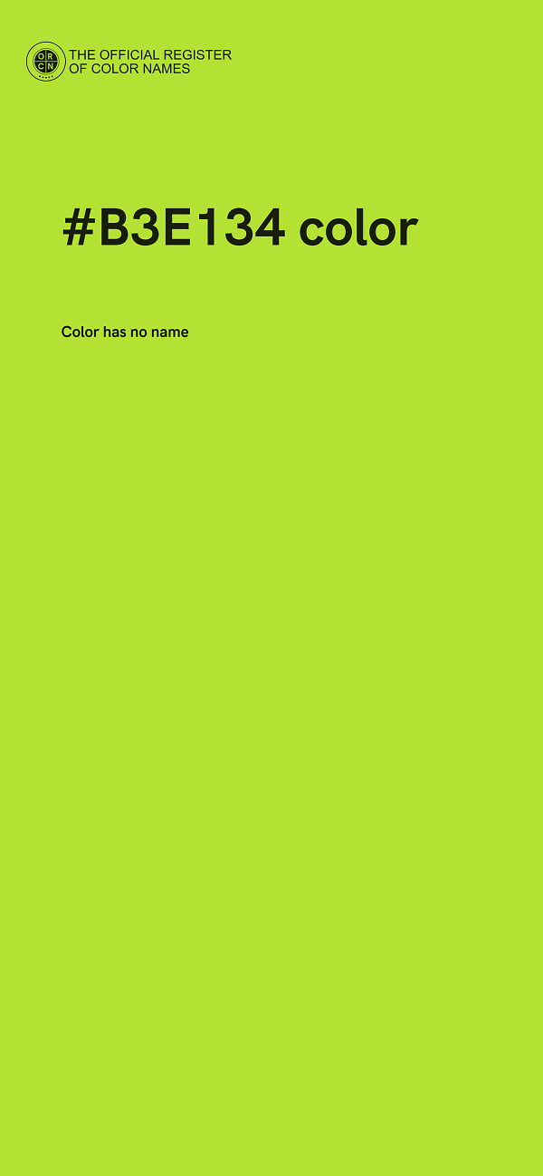 #B3E134 color image