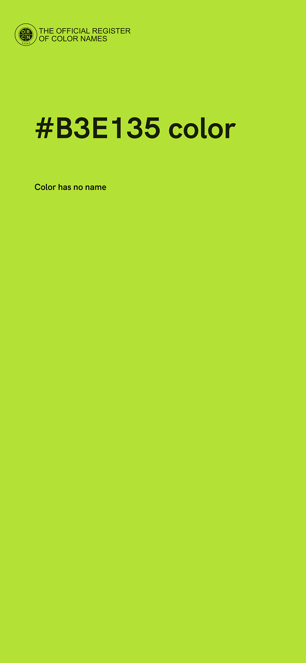#B3E135 color image