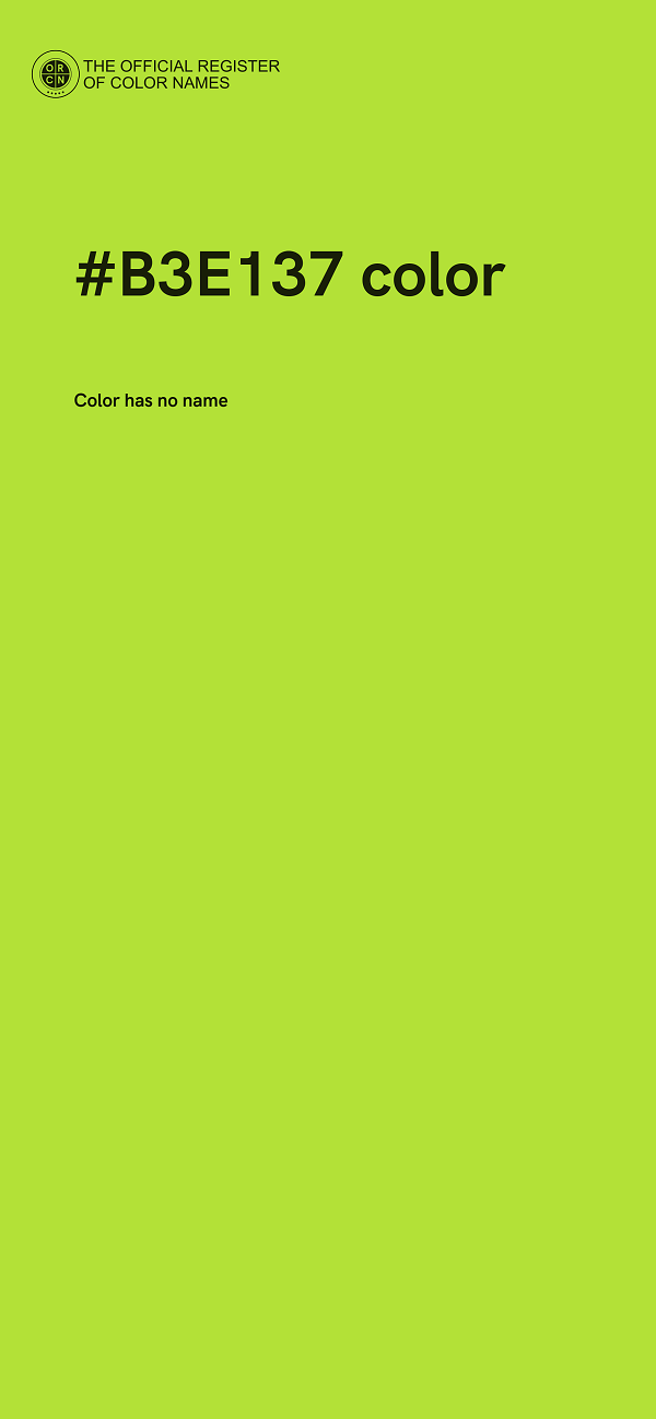 #B3E137 color image