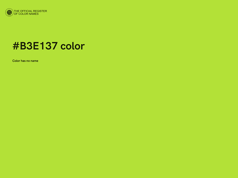 #B3E137 color image