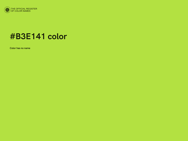 #B3E141 color image