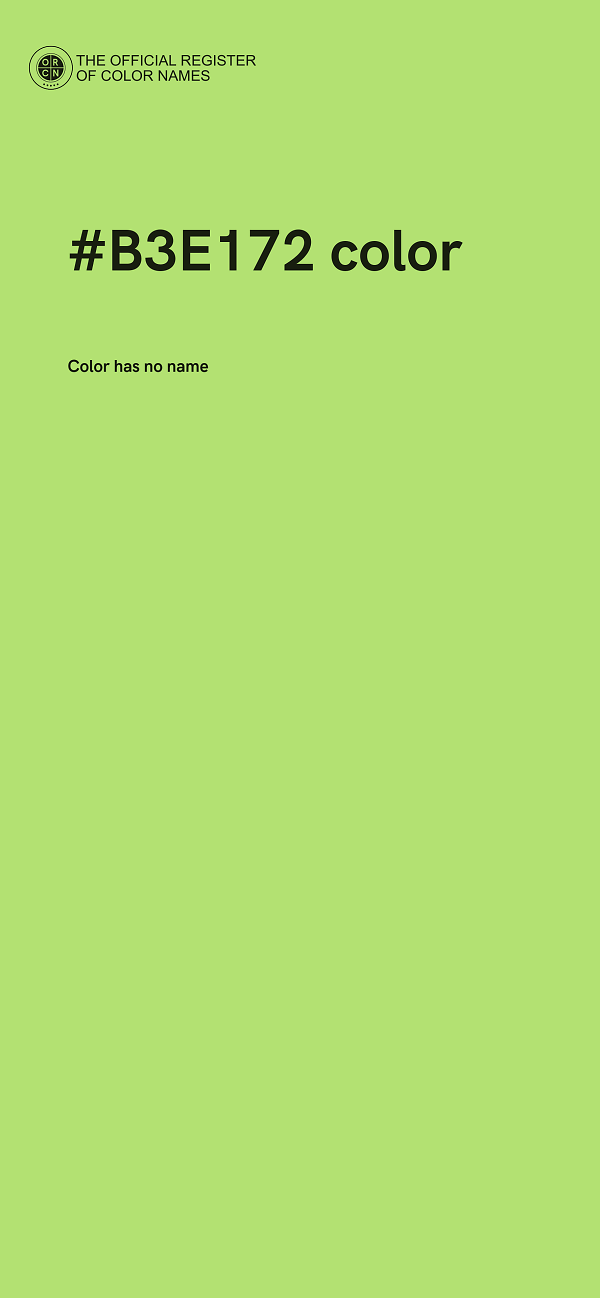 #B3E172 color image